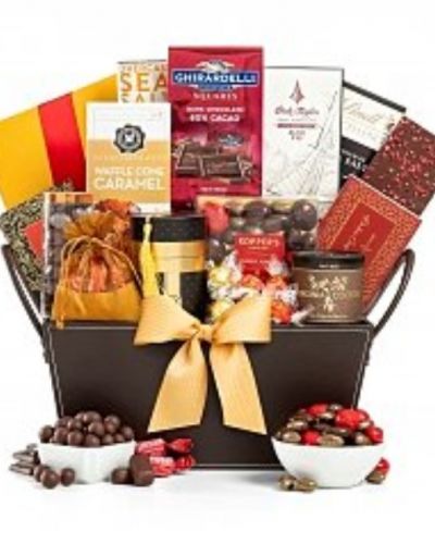 <p>Send your very best wishes with this generous and decadent gift.</p>
<p>Presented in a beautiful basket, this collection of fine chocolate is one of our most popular gifts and a joy to receive.</p>
<p>It features a combination of chocolates and may vary based on local availability.</p>